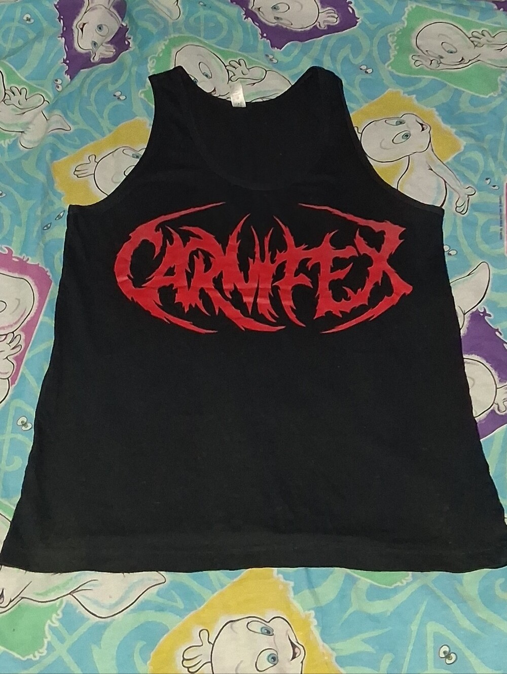 Y2K Death F'N Metal Carnifex Tank Top Shirt Vintage